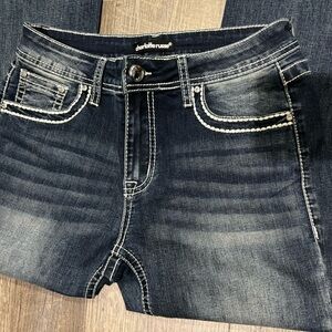 Charlotte Russe Distressed Bootcut Jeans Sz. (11)